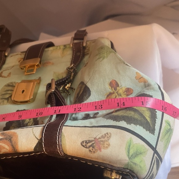 Carson & Company by Paolo Susan Carson Doctor's Bag Satchel Leaves Butterfly Bug - Picture 8 of 16